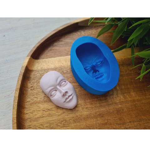 Silicone mold, Doll face, style 39, ~ 2.6*4.6 cm, H:1.6 cm