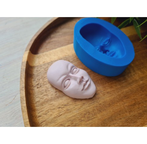 Silicone mold, Doll face, style 39, ~ 2.6*4.6 cm, H:1.6 cm