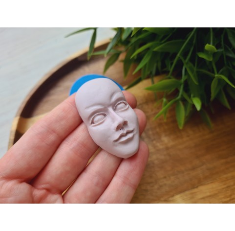 Silicone mold, Doll face, style 39, ~ 2.6*4.6 cm, H:1.6 cm