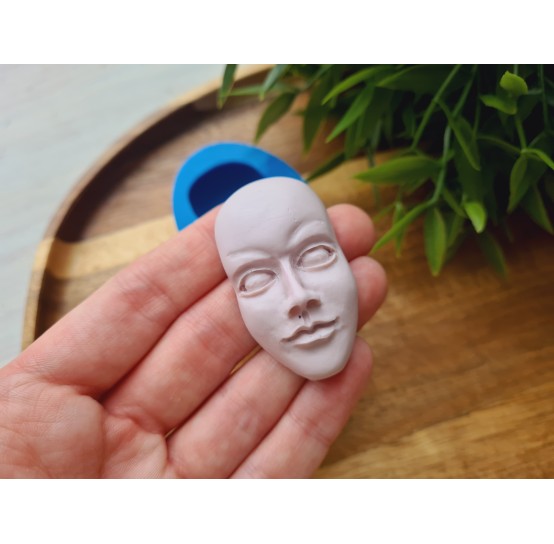 Silicone mold, Doll face, style 39, ~ 2.6*4.6 cm, H:1.6 cm