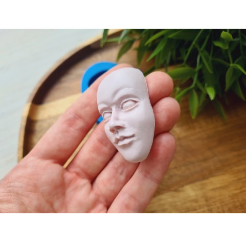 Silicone mold, Doll face, style 39, ~ 2.6*4.6 cm, H:1.6 cm