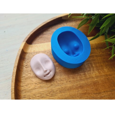 Silicone mold, Doll face, style 40, ~ 2.8*4 cm, H:1.6 cm