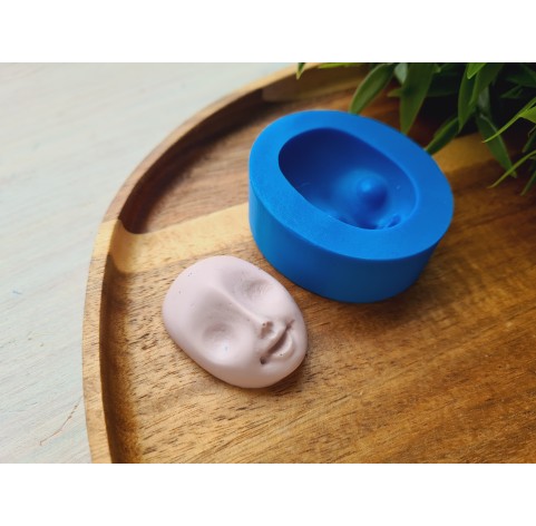 Silicone mold, Doll face, style 40, ~ 2.8*4 cm, H:1.6 cm