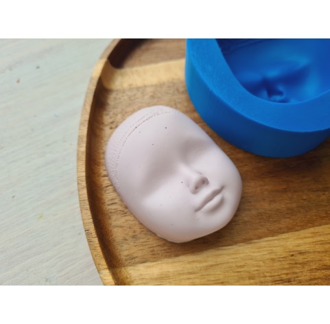 Silicone mold, Doll face, style 45, ~ 4.7*6.5 cm, H:2.1 cm