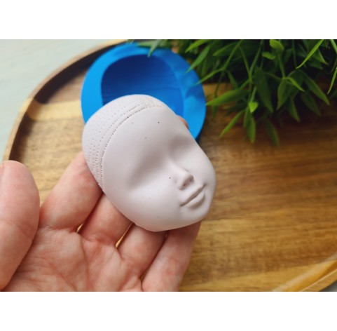 Silicone mold, Doll face, style 45, ~ 4.7*6.5 cm, H:2.1 cm