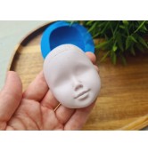 Silicone mold, Doll face, style 45, ~ 4.7*6.5 cm, H:2.1 cm