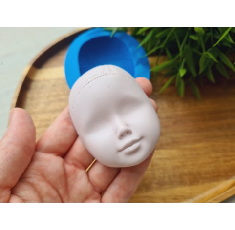 Silicone mold, Doll face, style 45, ~ 4.7*6.5 cm, H:2.1 cm