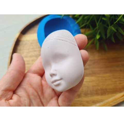 Silicone mold, Doll face, style 45, ~ 4.7*6.5 cm, H:2.1 cm