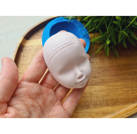 Silicone mold, Doll face, style 45, ~ 4.7*6.5 cm, H:2.1 cm