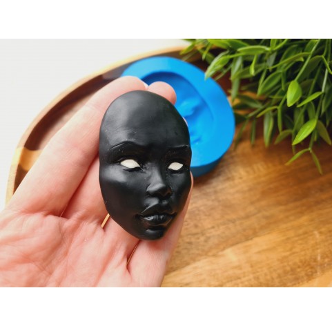 Silicone mold, Doll face, style 47, ~ 4.1*6.2 cm, H:1.7 cm