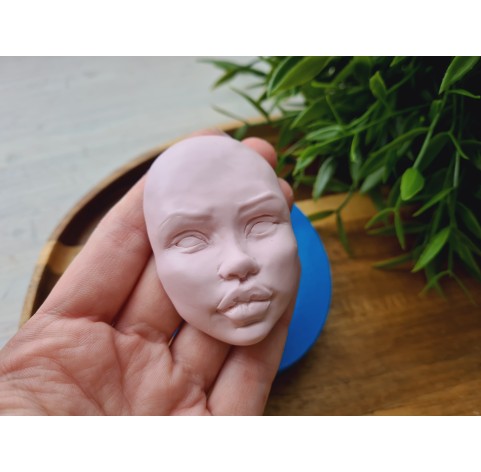 Silicone mold, Doll face, style 47, ~ 4.1*6.2 cm, H:1.7 cm