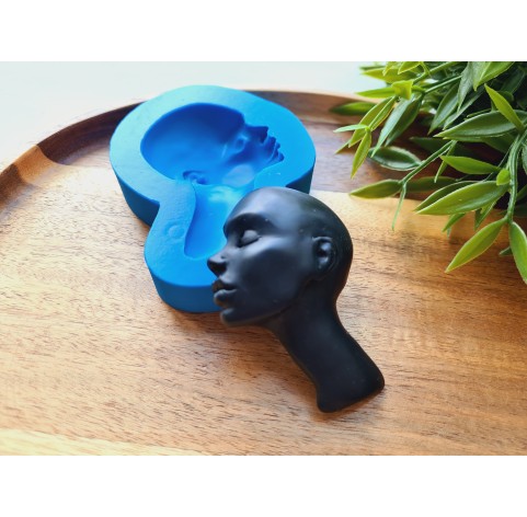 Silicone mold, Doll face, style 48, ~ 4.9*7 cm, H:1.4 cm