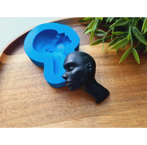 Silicone mold, Doll face, style 48, ~ 4.9*7 cm, H:1.4 cm