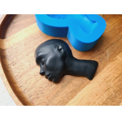 Silicone mold, Doll face, style 48, ~ 4.9*7 cm, H:1.4 cm