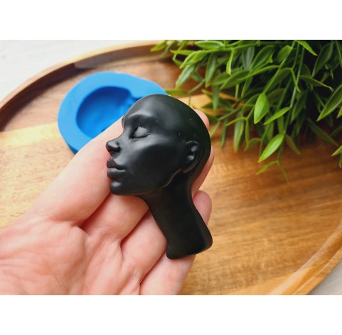 Silicone mold, Doll face, style 48, ~ 4.9*7 cm, H:1.4 cm