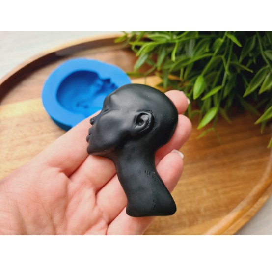 Silicone mold, Doll face, style 48, ~ 4.9*7 cm, H:1.4 cm