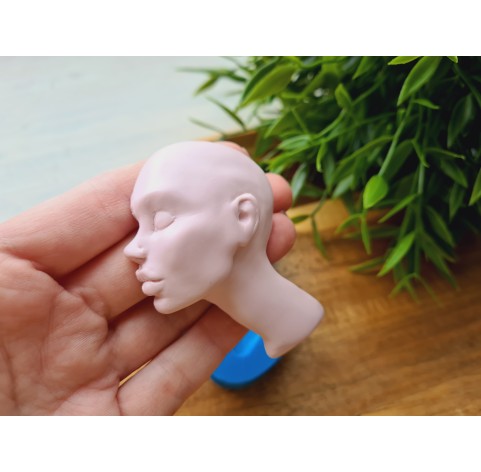 Silicone mold, Doll face, style 48, ~ 4.9*7 cm, H:1.4 cm