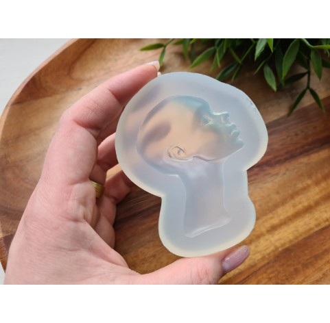 Silicone mold, Doll face, style 48, ~ 4.9*7 cm, H:1.4 cm