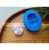 Silicone mold, Doll face, style 53, ~ 3.3*2.4 cm, H:1.2 cm
