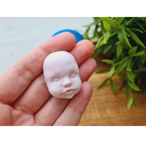 Silicone mold, Doll face, style 53, ~ 3.3*2.4 cm, H:1.2 cm