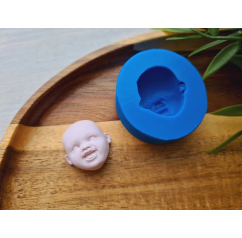 Silicone mold, Doll face, style 54, ~ 2.5*1.4 cm, H:1.2 cm