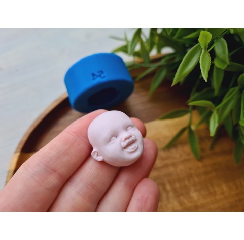 Silicone mold, Doll face, style 54, ~ 2.5*1.4 cm, H:1.2 cm