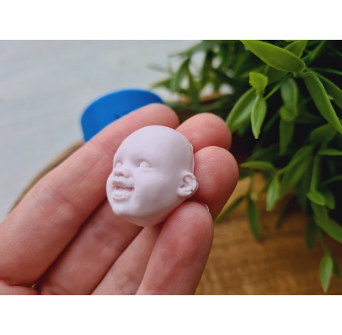 Silicone mold, Doll face, style 54, ~ 2.5*1.4 cm, H:1.2 cm