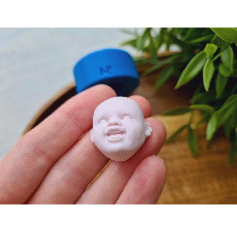 Silicone mold, Doll face, style 54, ~ 2.5*1.4 cm, H:1.2 cm