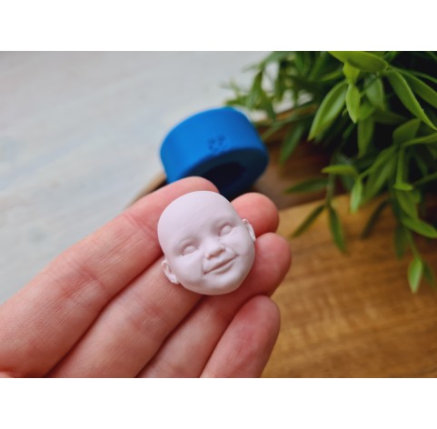 Silicone mold, Doll face, style 55, ~ 2.6*2.4 cm, H:1.5 cm