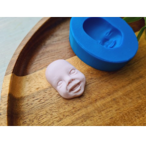 Silicone mold, Doll face, style 56, ~ 2.8*1.9 cm, H:0.9 cm