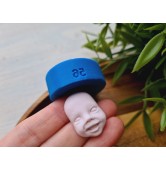 Silicone mold, Doll face, style 56, ~ 2.8*1.9 cm, H:0.9 cm