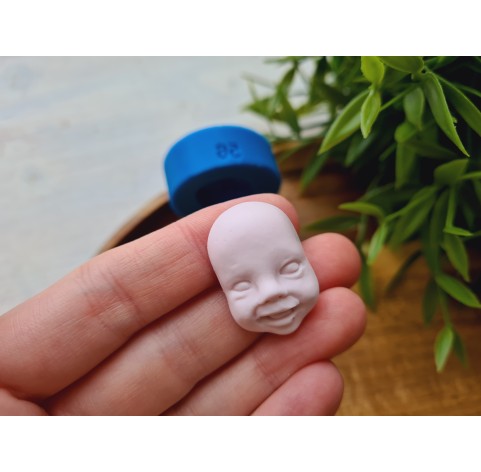 Silicone mold, Doll face, style 56, ~ 2.8*1.9 cm, H:0.9 cm