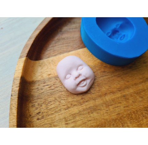 Silicone mold, Doll face, style 57, ~ 2.4*1.9 cm, H:0.8 cm