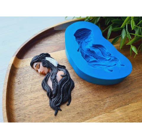 Silicone mold, Woman, ~ 3.5*8 cm, H:1.2 cm