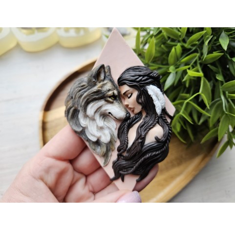 Silicone mold, Woman, ~ 3.5*8 cm, H:1.2 cm