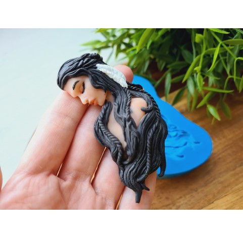 Silicone mold, Woman, ~ 3.5*8 cm, H:1.2 cm