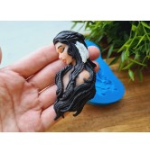 Silicone mold, Woman, ~ 3.5*8 cm, H:1.2 cm