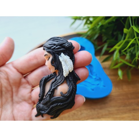 Silicone mold, Woman, ~ 3.5*8 cm, H:1.2 cm
