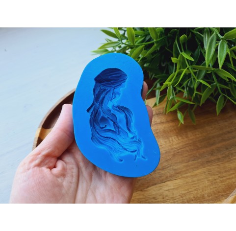 Silicone mold, Woman, ~ 3.5*8 cm, H:1.2 cm