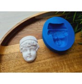 Silicone mold, Doll face, style 58, ~ 3*4.1 cm, H:1.1 cm