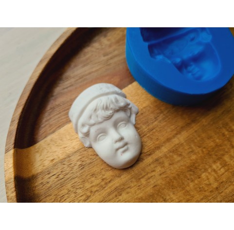 Silicone mold, Doll face, style 58, ~ 3*4.1 cm, H:1.1 cm