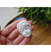 Silicone mold, Doll face, style 58, ~ 3*4.1 cm, H:1.1 cm