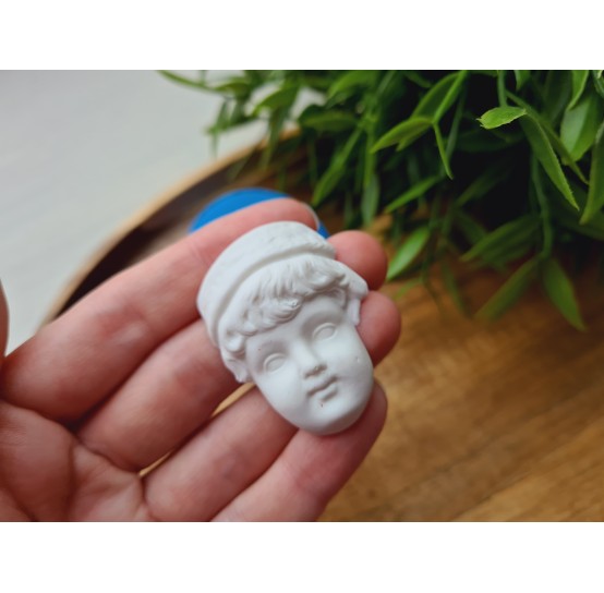 Silicone mold, Doll face, style 58, ~ 3*4.1 cm, H:1.1 cm