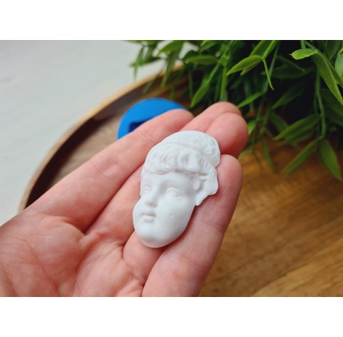 Silicone mold, Doll face, style 58, ~ 3*4.1 cm, H:1.1 cm