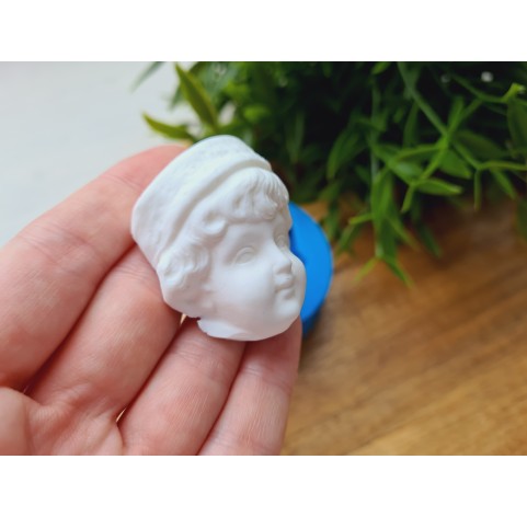 Silicone mold, Doll face, style 59, ~ 3.6*3.8 cm, H:2.1 cm
