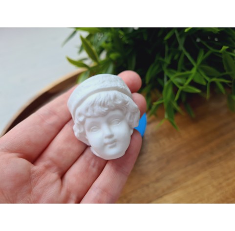 Silicone mold, Doll face, style 59, ~ 3.6*3.8 cm, H:2.1 cm