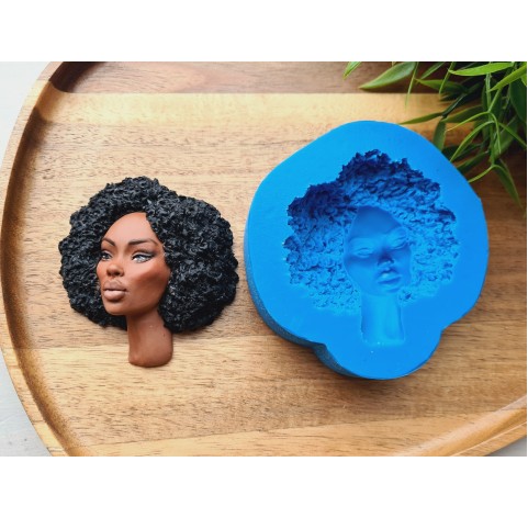 Silicone mold, Doll face, style 60, ~ 6.5*7 cm, H:2 cm