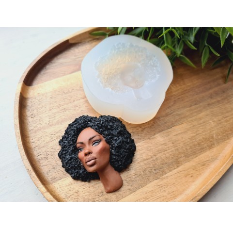Silicone mold, Doll face, style 60, ~ 6.5*7 cm, H:2 cm