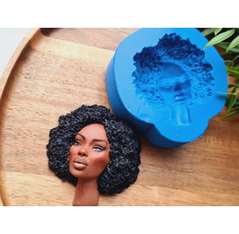 Silicone mold, Doll face, style 60, ~ 6.5*7 cm, H:2 cm