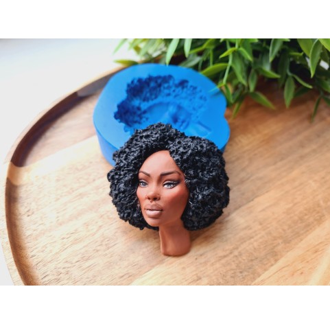 Silicone mold, Doll face, style 60, ~ 6.5*7 cm, H:2 cm
